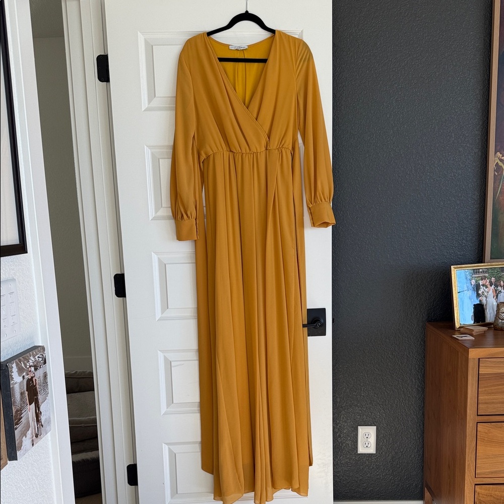 Baltic Born Mustard Long Sleeve Dress